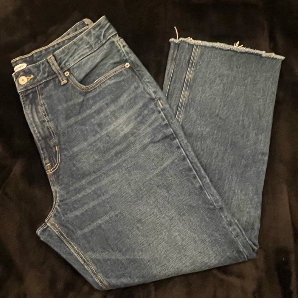 Old Navy Custom Cropped Jeans | 12 Tall | Raw Hem | Worn Once